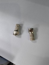 连接器 22mm外露直纹一槽RG6F头带防圈机顶盒转换头 有线电视插头