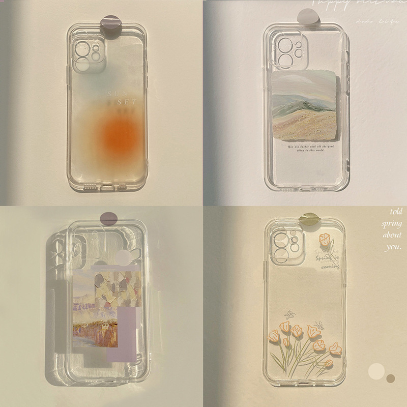 Korean Style Fresh iPhone Case 16 Apple 17 Pro Max Silicone 12 Compatible 11 Soft 13 Cover 14 Plus