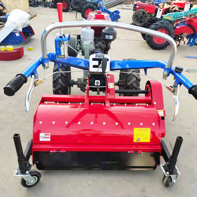 手扶车带秸秆粉碎还田机荒地碎草机打草机粉碎还田稻草粉碎机