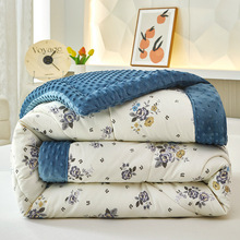 3D豆豆绒被子四季可用冬被空调被夏季保暖单人春秋棉被加厚清仓