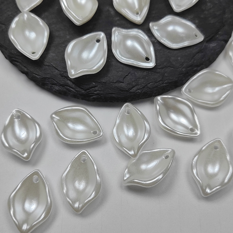 Ancient-style hairpin, imitation pearl, lotus flower petal, imitation shell, water scoop petal, 13x20mm, DIY bead matching