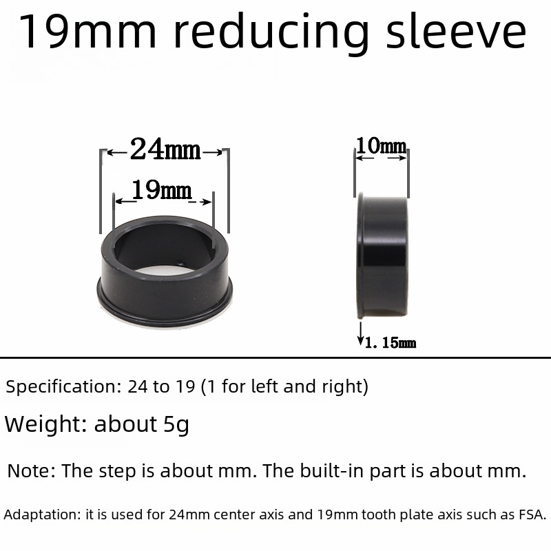 Подходят для Shimano SRAM GXP FSA интегрированная зубчатая тарелка переменного диаметра 24 22 19 мм середина оси набор конверсии