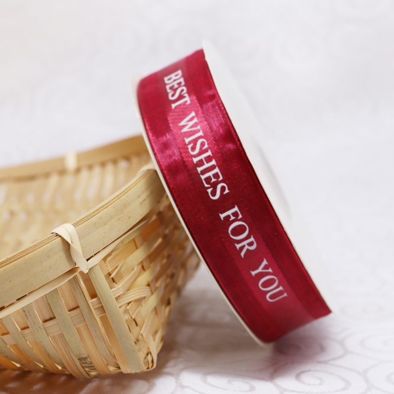 Spot personalizado China Net Best Ribbon Korean Snow Ribbon Regalo Caja de regalo Flores Floral Empaque Decoración Cinta