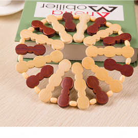 隔热垫家用餐桌竹子隔热垫砂锅防烫餐垫碗盘垫锅垫圆形垫子批代发