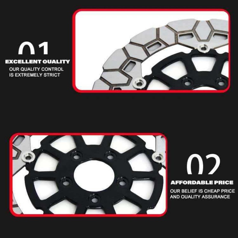 12.6inch Front Brake Disc Motorcycle Parts Suitable for Harley Touring Series 24+ Years, Original Size Brake Disc