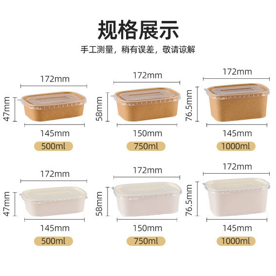 Disposable leather pack, fruit rectangular lunch box, thermos