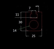 有现货 30*25*14孔 U型材 铝型材 铝管材 线路板厂常用铝棒材贵州