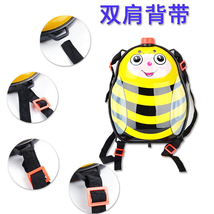 Nueva gran capacidad de los niños pistola de agua de juguete mochila pistola de agua de dibujos animados pistola de agua de presión de aire grande juguete de agua de verano