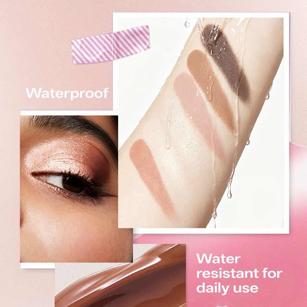 Barras de resaltado transfronterizas de cuatro secciones fáciles de colorear barras de sombras de ojos multi-sección cuatro en uno resaltador duradero de doble uso sin sombras de ojos de color