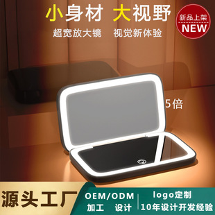 亚马逊便携led化妆镜发光镜子批发 实用礼品 折叠led化妆镜带灯-阿里巴巴