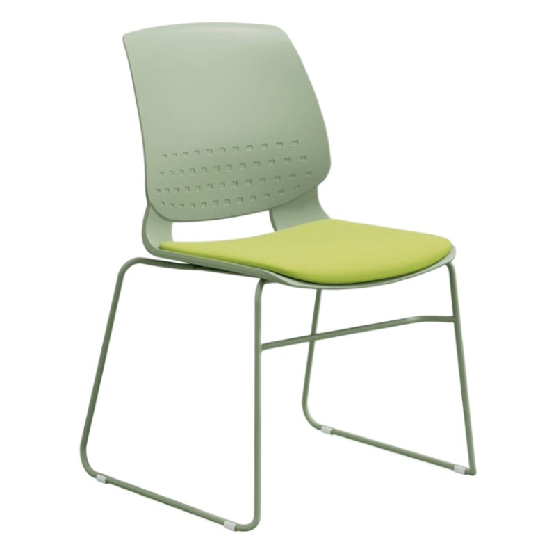 Silla de entrenamiento Silla de recepción apilable en forma de arco pie Silla de comedor respaldo ergonómico silla de oficina entrenamiento Silla de aula