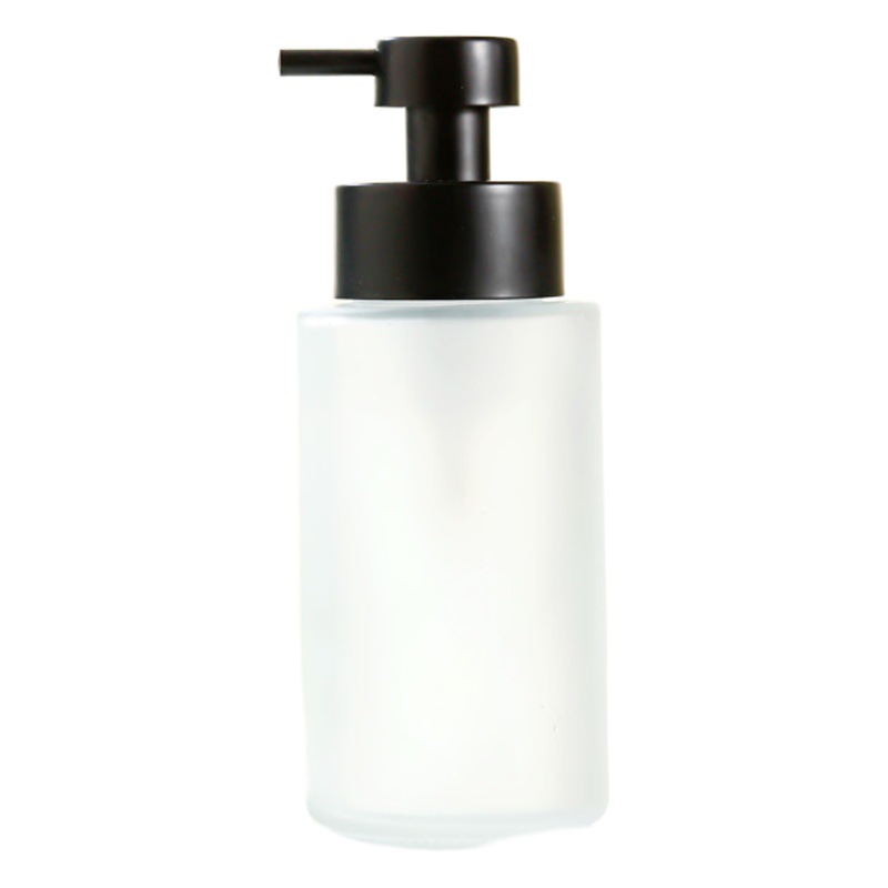 Lavador de manos marrón Botella espumante Champú Gel de ducha Botella de dispensador de jabón 304 Mousse de acero inoxidable Presión