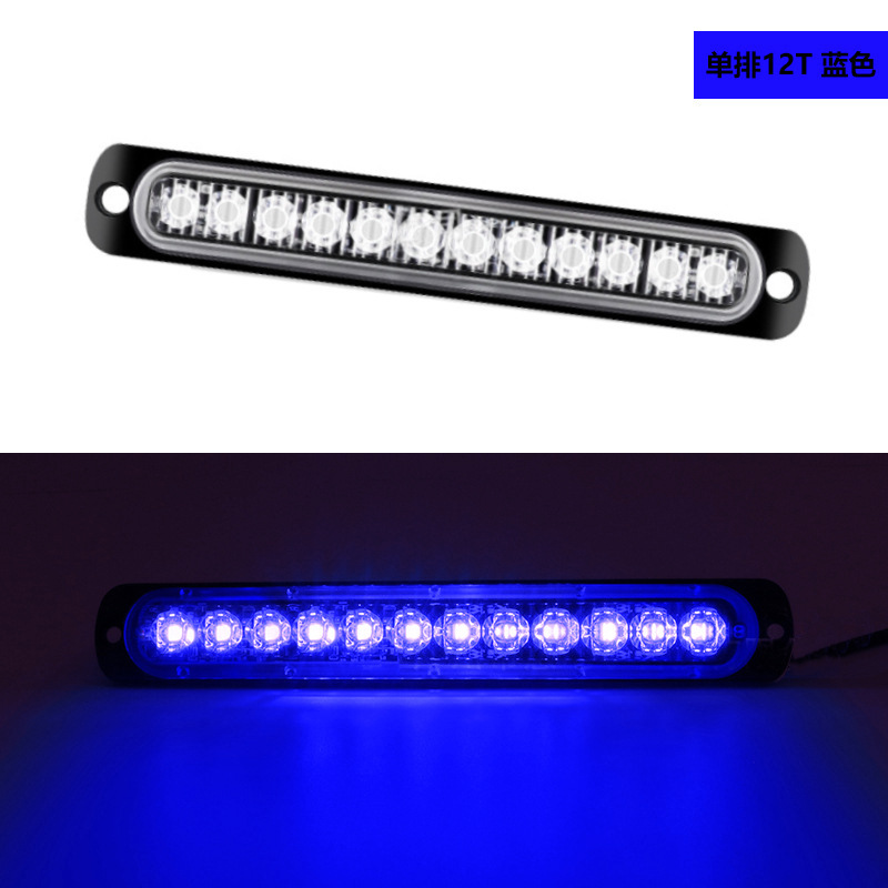 Vehículo camión camión   Lámpara de advertencia lateral 12LED intermitente 12 - 24v luz de dirección