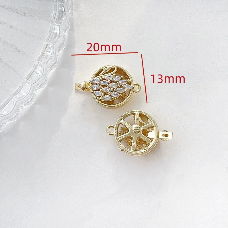 Соединители для подвесок на ожерелья и браслеты, посеребрение 18K/платиновое напыление/platinum plated, кристаллы и изумрудный вид акцентов