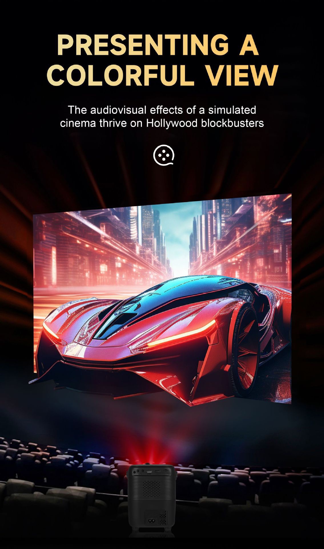 Umio-012 Grenzüberschreitender Büroprojektoren intelligente Mini tragbare Heimkino-Projektoren Outdoor 4K Ultra High Definition