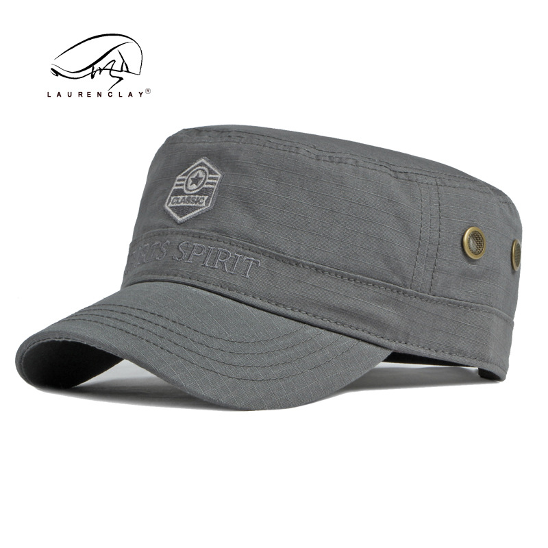 Primavera y Verano de algodón casquillo de pico de los hombres de estilo coreano de moda bordado sombrero de las mujeres de ocio al aire libre protección solar sombrero de sol sombrero de copa plana