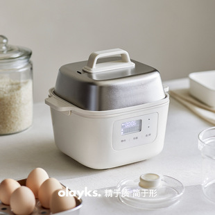 Olayks Instant Olay Electric Cooking Pot Mini Household Steaming and Stewing Multi-Function Rice Cooker Stainless Steel Electric Steamer