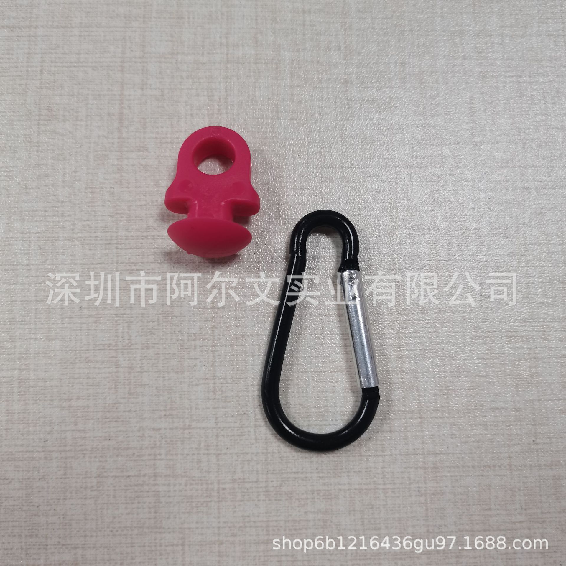 장미 버섯 머리 + 카라비너