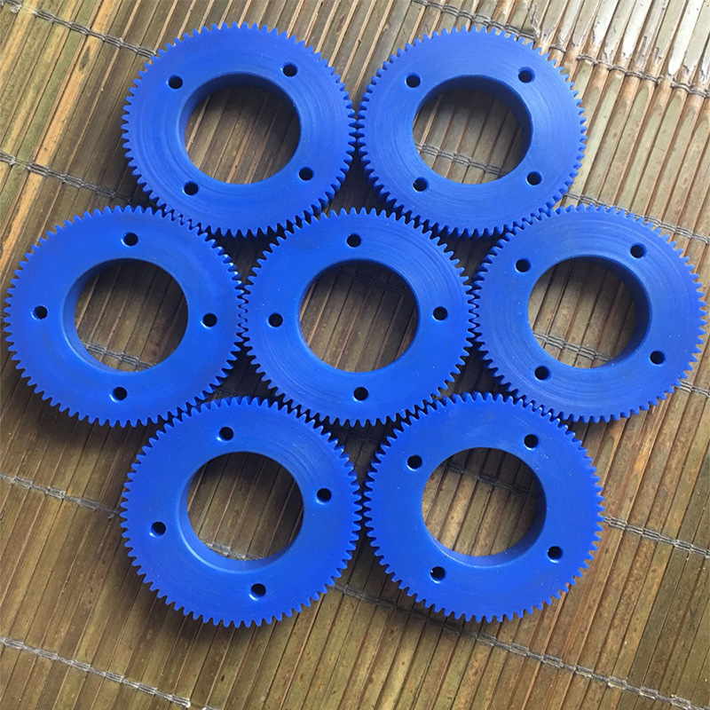 耐磨MC901尼龙链轮 加工自润滑含油斜齿轮 工业塑料PA6滑轮