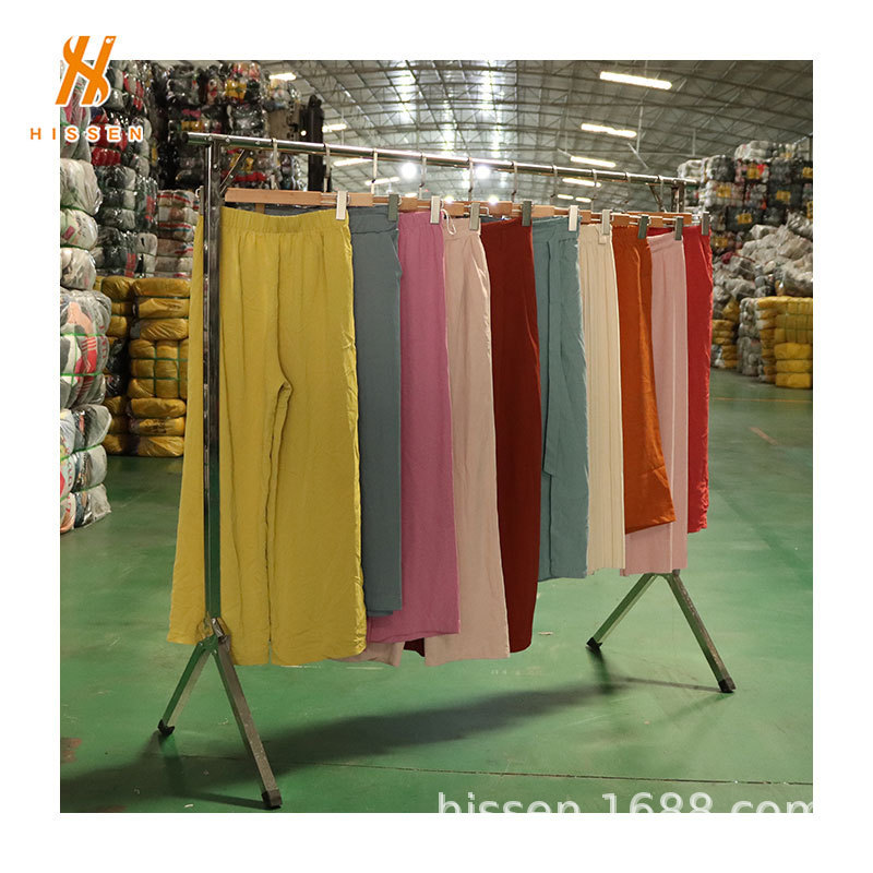 Foreign Trade Factory Second-Hand Clothes Women's Fashion Pants Used Ladies Fashionpants Exported to the Philippines