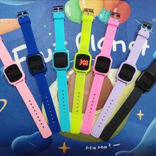 跨境外贸现货纯色触屏硅胶表学生个性LED创意简约电子手表批发