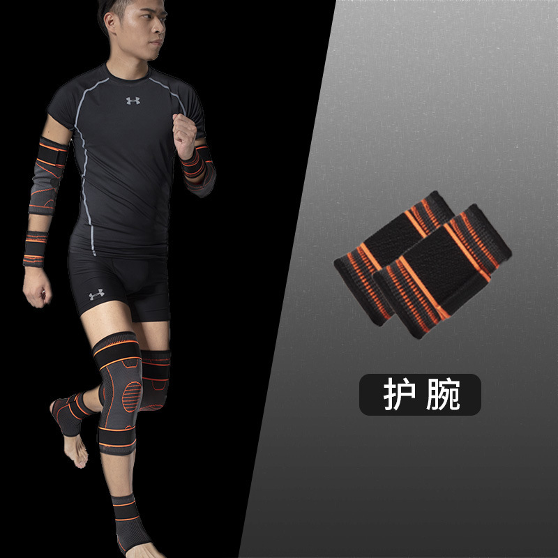 Boxeo rodilla pad muñeca almohadilla codo almohadilla Sanda traje de los hombres pierna fitness rodilla codo rodilla articulación muñeca Banco prensa caliente hombres