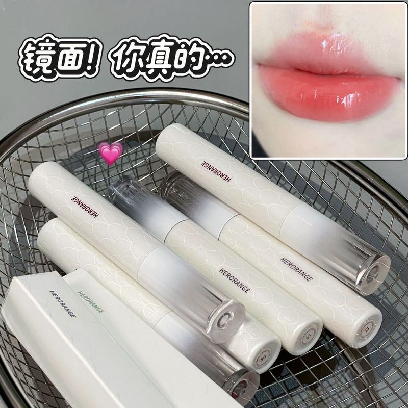 HERORANGE水光镜面唇釉水润嘟嘟唇不易掉色裸色显白唇彩跨境美妆|undefined