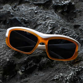 04024未来科技感时尚摩登可拆卸太阳眼镜 欧美Y2K骑行百搭墨镜