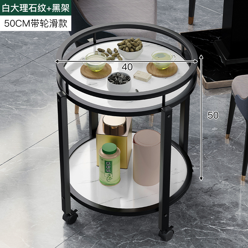 Mesa de Mahjong mesa lateral estante de té de doble capa redonda sala de ajedrez dedicado Cenicero mesa de té Mahjong mesa lateral pequeña mesa de té