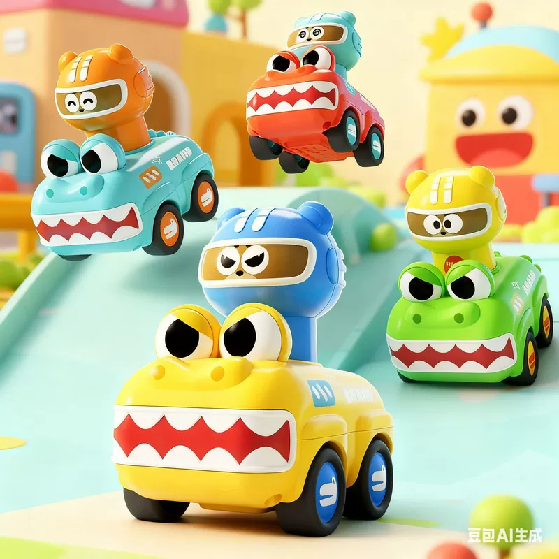 Игрушечные машинки с крокодилом со свистком