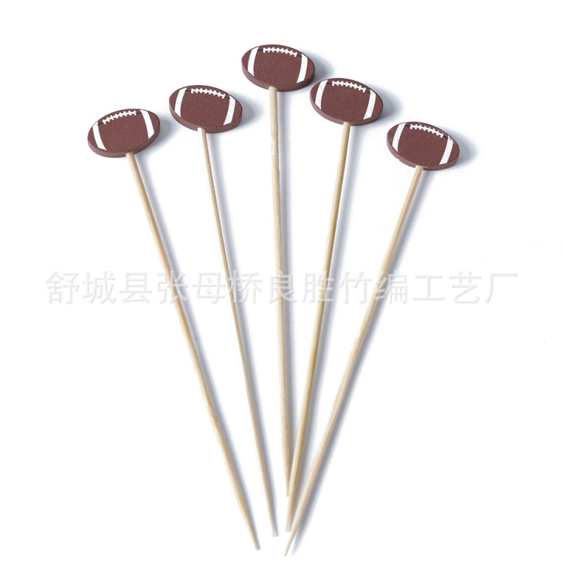 メーカー直販12cm使い捨て創意球根竹串100本/お菓子串尾酒飾り串|undefined
