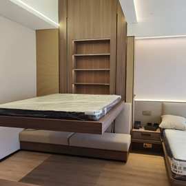 电动升降床智能床隐形悬浮床单双人床升降健身床升降情趣酒店床