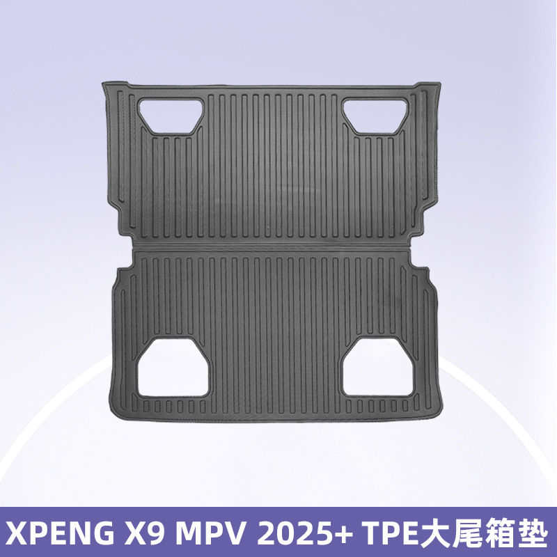 Es adecuado para XPENG X9 MPV7 asiento 2025 3D todo el tiempo TPE almohadilla de pie estera de piso