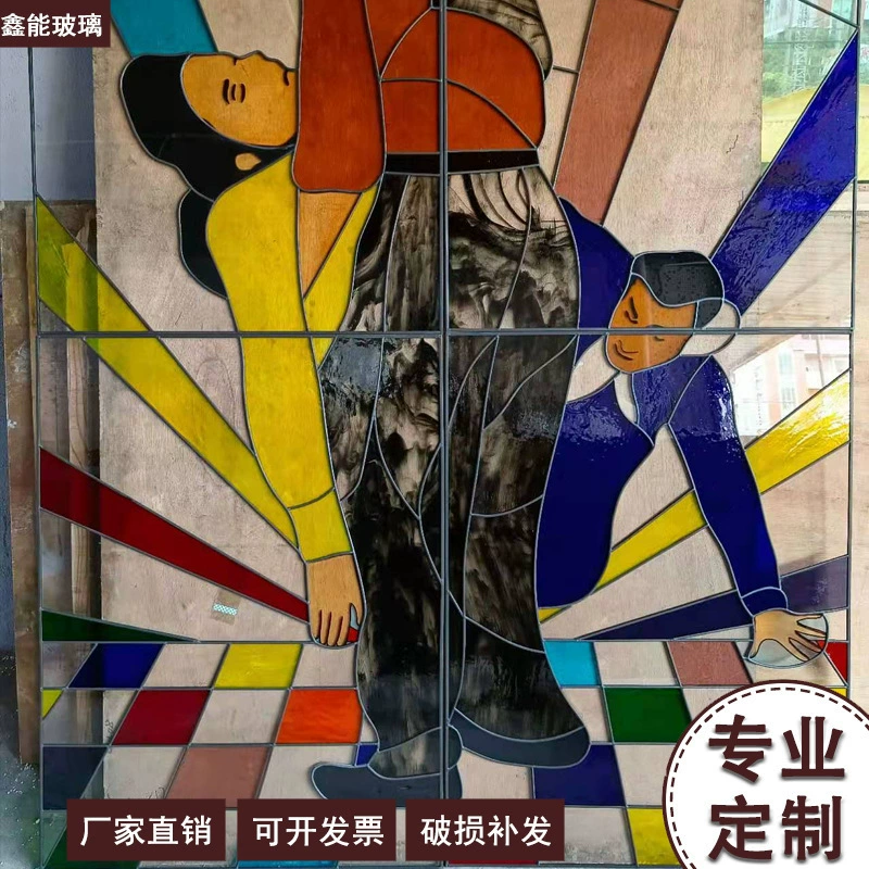 Трансграничные церковные стеклянные двери, окна, купольное стекло, цветное художественное стекло для вилл и отелей на заказ.