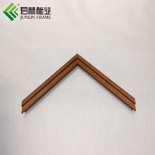 新中式风格 进口整根巴西白木擦色线条相框装饰画线条