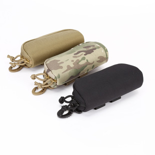 Tactical Nylon Hard Shell Glasses Case with Molle System Protective Case Accessory Bag Sunglasses Bag Factory Direct Sale