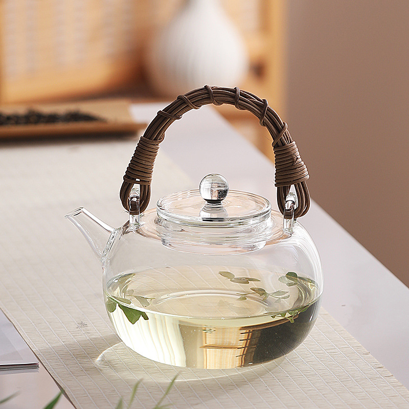 新款玻璃煮茶壶中式提梁烧水壶家用电陶炉专用养生花茶壶