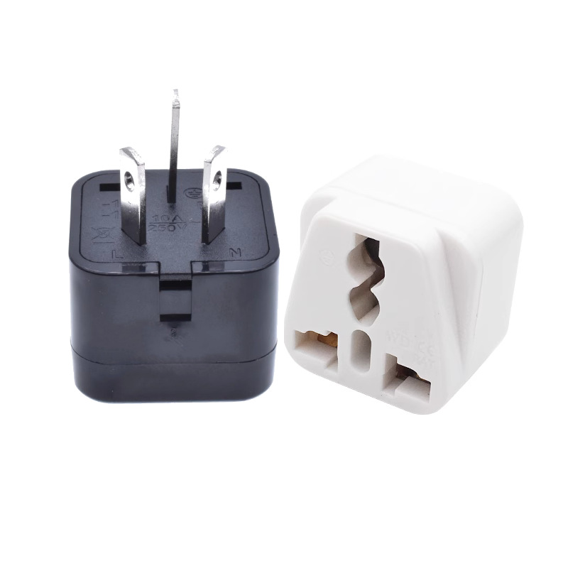 WD-16转换插头二脚三脚美转中 国标转美标电源插座转换插头澳标CE