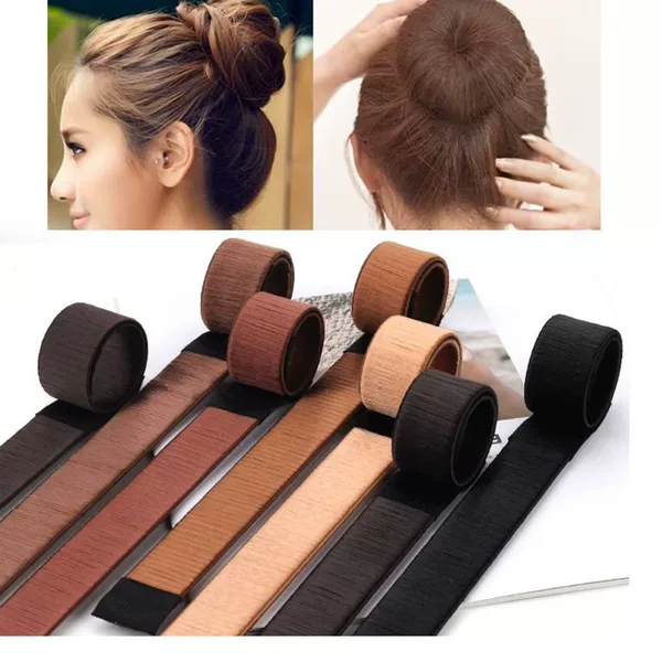 Korean Style Simple Nylon Quick Hair Curler Ball Head Wig Hair Hoop Curler Lazy Snap Ring Curler