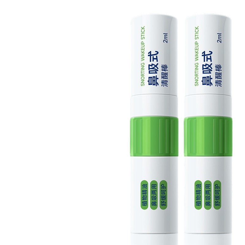 運転中の眠気や夏の屋外での蚊刺されに対するミント冷却鼻吸入スティックの大量卸売、二重目的の覚醒スティック|undefined