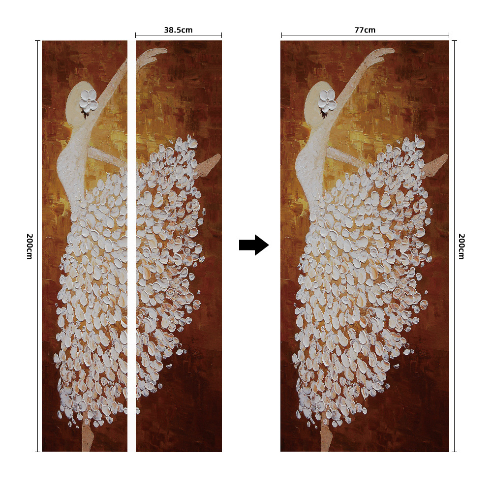 Pegatinas para puertas 3D respetuosas con el medio ambiente, autoadhesivos, fabricantes de origen al por mayor, patrones populares transfronterizos de alta definición, adhesivos para puertas impermeables, a prueba de aceite y antiincrustantes