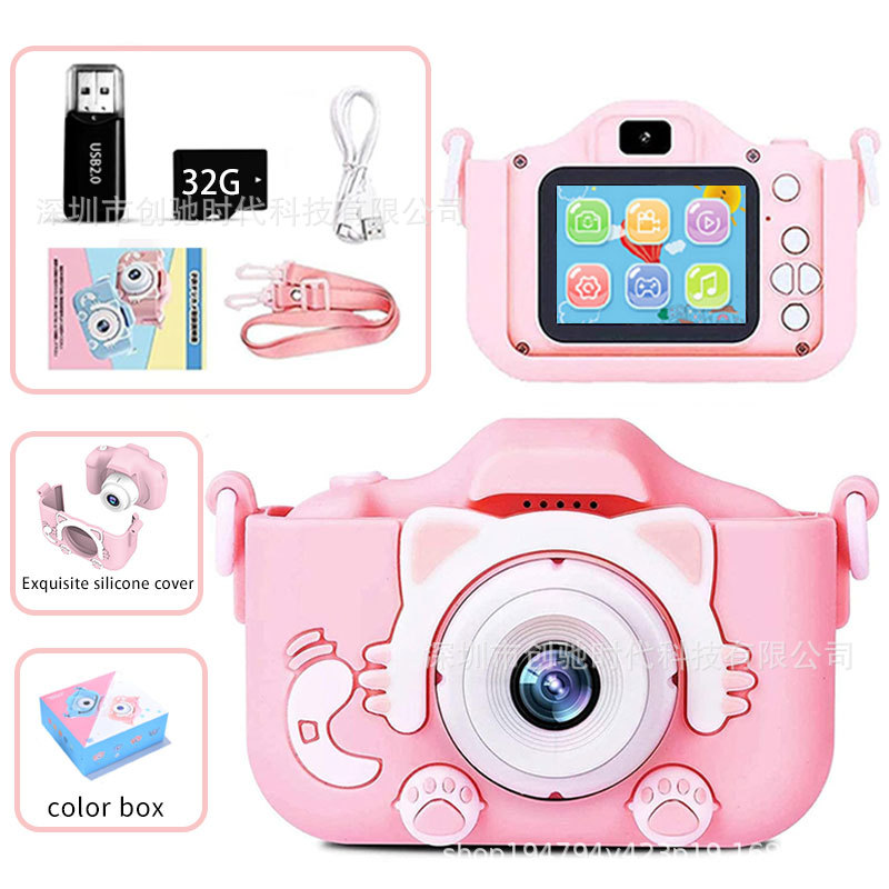 X2子供ミニデジタルカメラ5s高精細一眼レフ撮影可能ビデオ知育玩具クロスボーダーメーカー直販