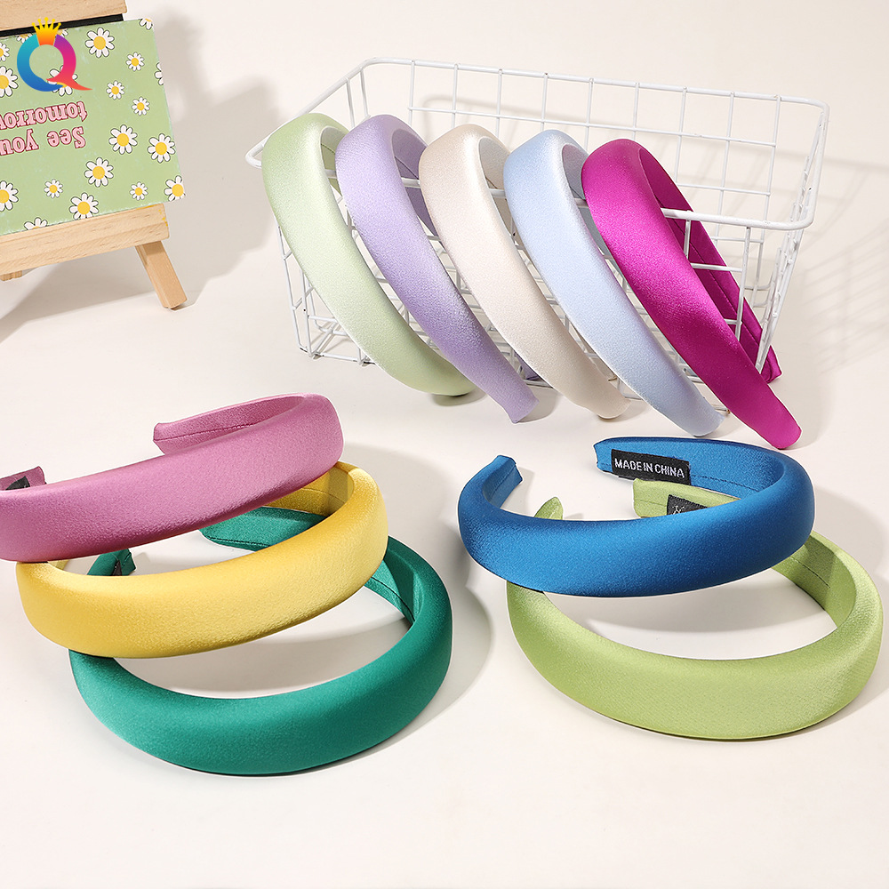 Retro Solid Color Cloth Hair Band display picture 1