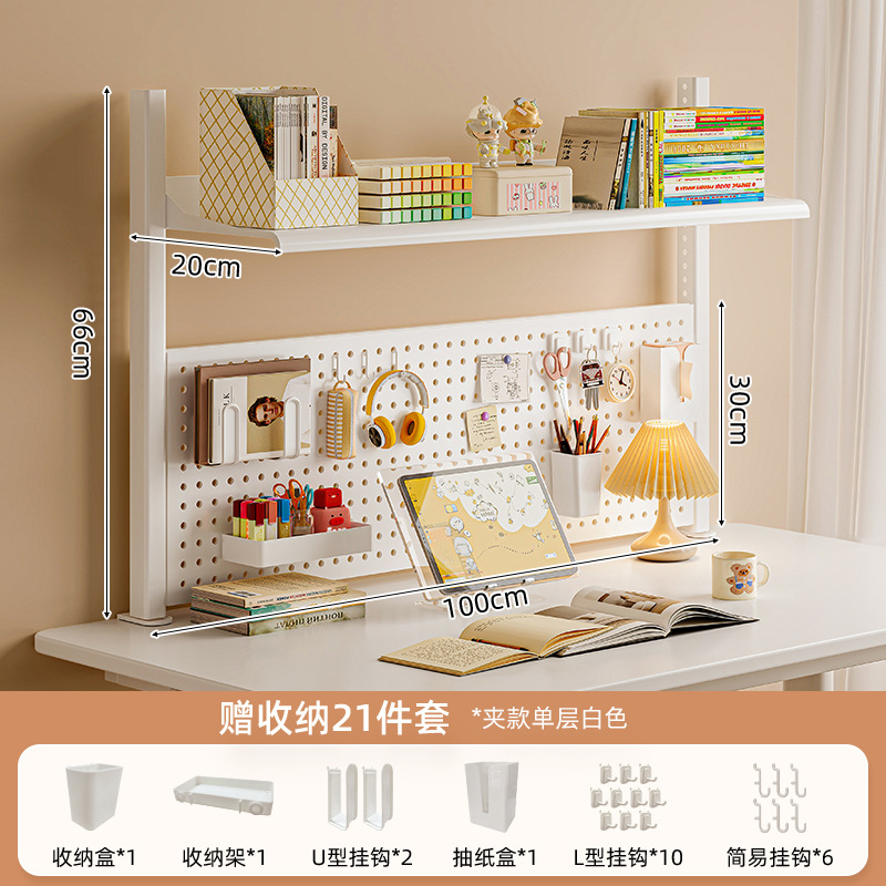 Estante de escritorio estante de escritorio estante de hierro forjado multicapa estante de exhibición para estudiantes