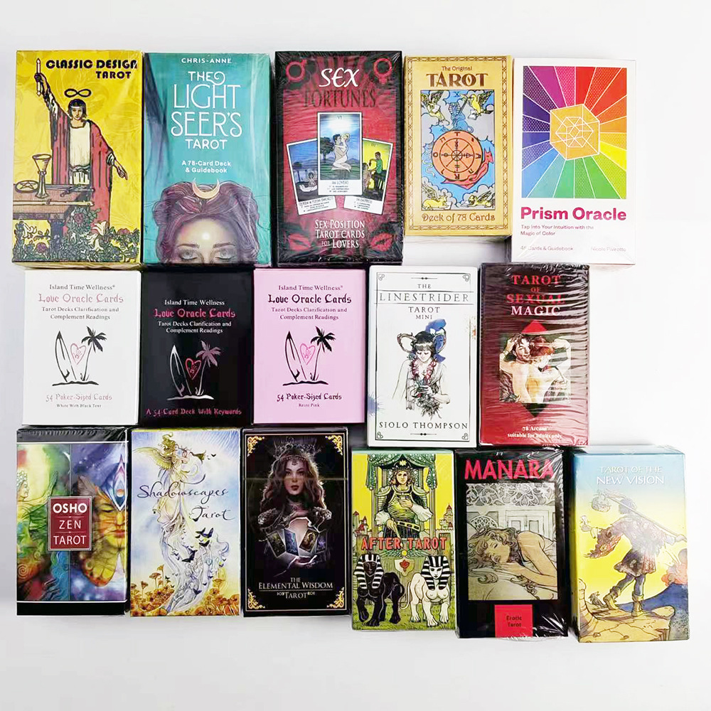 Englisches Original-Tarot-Deck mit 78 Karten und Anleitung, 12 x 7 cm_voghion.com