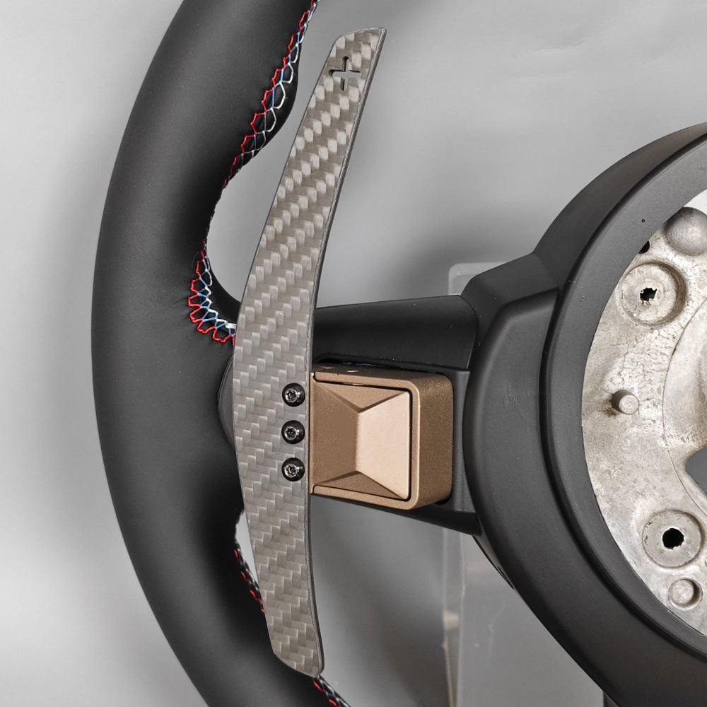 Two Pairs of Magnetic Shift Paddles Made of Carbon Fiber Suitable for Bmw F/G Chassis Cs Sports Steering Wheel Modification