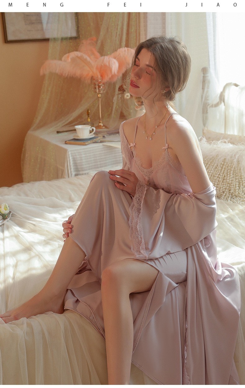 연한 보라색(싱글 가운)