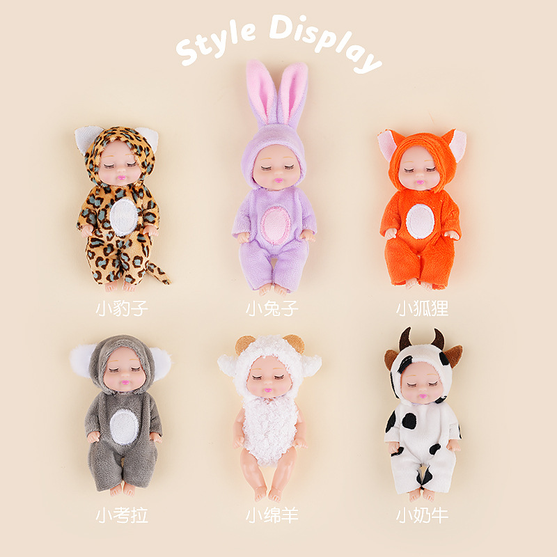 Juguetes transfronterizos para niños simulación renacimiento muñeca niña dormida princesa mini muñeca bjd decoración caja de regalo al por mayor
