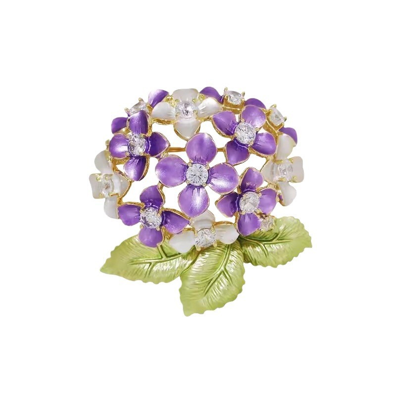 エナメル色の刺繍の花のブローチの高級な女性のファッションの精巧な胸の花の小さい大衆のデザイン感の気質のピンは装飾品を配合します。|undefined