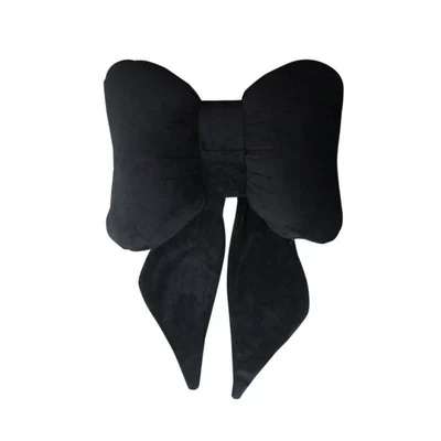 Other Automotive Interior Supplies | Back Cushion Car Pillow Car Hug - ribbon-bow-plush-waist-black